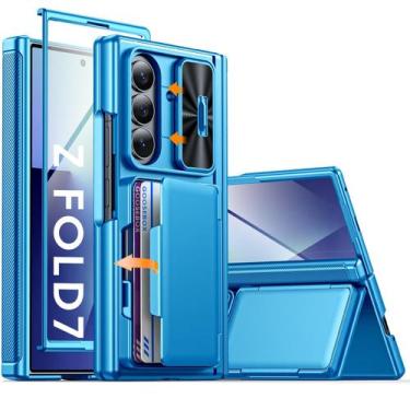 Imagem de Capa GooseBox Galaxy Z Fold 7, carteira, capa de câmera RFID