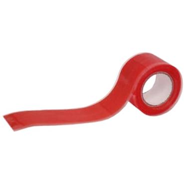 Imagem de Colaxi Caiak Paddle Grip Tape Wrap Silicone Multifuncional Lidra de vedação Fita para halteres para halteres esportes de paddle sports barbells, Vermelho