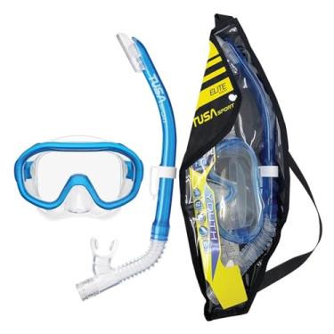 Imagem de TUSA Sport Combo Mini-Kleio Junior máscara e snorkel, azul claro (com bolsa reutilizável)