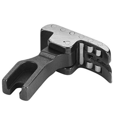 Imagem de Calcador de aço de rolo preto R141 Acessórios para máquinas de costura industriais 12 rolamentos Calcador de costura durável de alta qualidade para tecido de pano curvo grosso