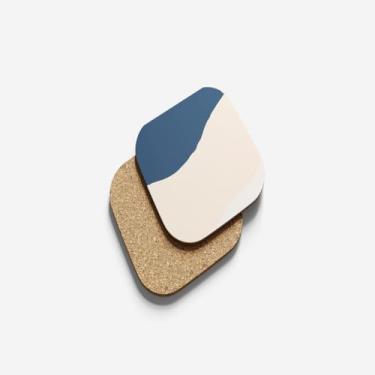 Imagem de Porta Copos Com Ilustração Personalizada 10x10cm Abstract Dark Tone