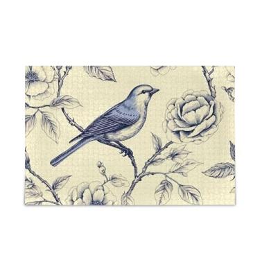 Imagem de WELLDAY Quebra-cabeça retrô pássaros 500 peças grande jogo de arte para adultos adolescentes