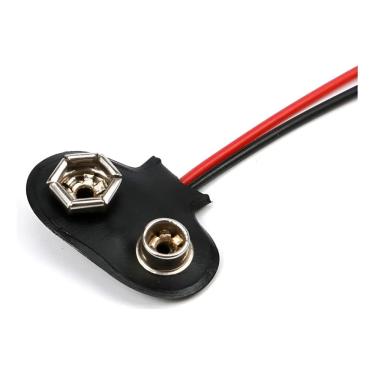Imagem de Clip Conector P/ Bateria 9V Tipo I Alta Qualidade Kit 10 pçs