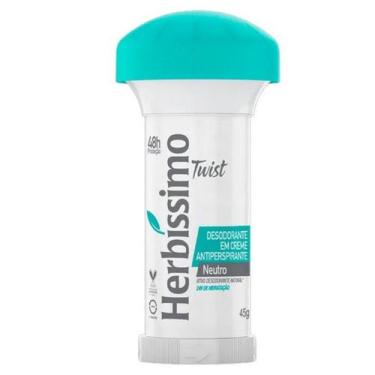 Imagem de Creme Desodorante Twist Antitranspirante Neutro Herbíssimo 45g - DANA 