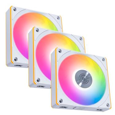 Imagem de Kit 3 Fans Lian Li Uni Fan CL Wireless ARGB Branco 120 mm 12CL1W3W