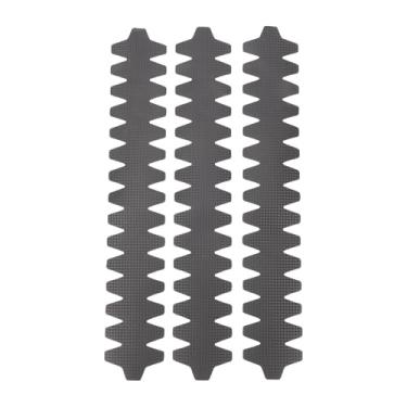 Imagem de Fabater Protetor de Raquete de Padel, 3 Unidades de 15,7 * 2,5 Polegadas Multigranulado PU Adesivo de Moldura de Raquete de Padel, Acabamento áspero para Melhor Proteção