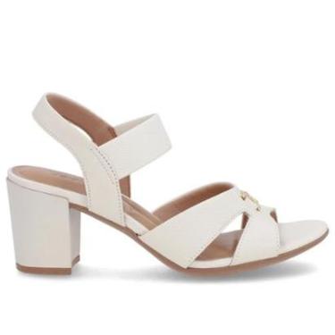 Imagem de Sandália Feminina Usaflex UC15007 Couro Salto Bloco Elástico Cor:;Tamanho:34;Genero:Feminino-Feminino
