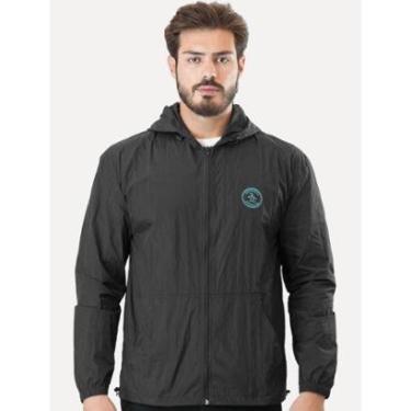 Imagem de Jaqueta Original Penguin Masculina Corta-Vento Sport Bordado Nylon Preta-Masculino