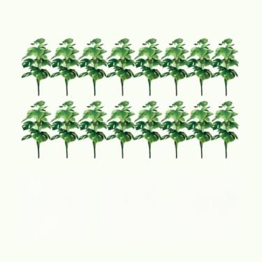 Imagem de Kit 20 Buques Costela de Adao Artificial Com 18 Folhas Para Decoração Muito Realista