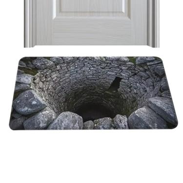 Imagem de Tapetes de ilusão 3D, capacho antiderrapante à prova d'água - Design de orifício sem fundo - para sala de estar, quarto, corredor, banheiro, cozinha, dormitório, apartamento, entrada