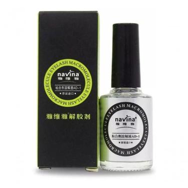 Imagem de 01 Removedor Líquido De Cola De Cílios Fio A Fio Navina 10Ml