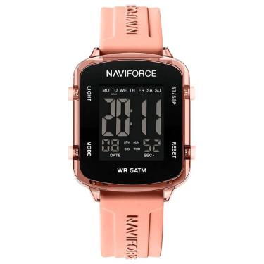 Imagem de Relógio Unissex Digital Esportivo á Prova D´agua Pulseria Silicone Tela Display Lcd Casual Rosa