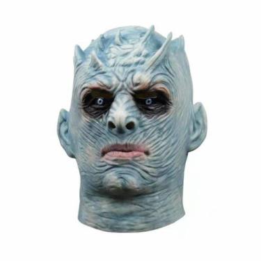 Imagem de Máscara Night King Latex, rosto inteiro, fantasia de festa, capuz, Hal