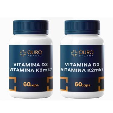Imagem de Kit vitamina d3 2000ui vit d3 2 potes 60 cápsulas - Ouro Pharma