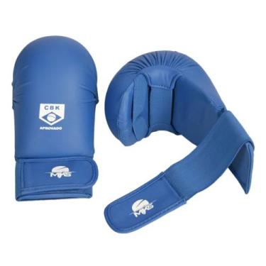 Imagem de Luva de Karate MKS Competition Homologada CBK Azul, M