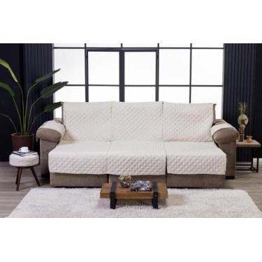 Imagem de Protetor Para Sofá Retrátil e Reclinável de 3 Módulos 3 Metros Com Elá