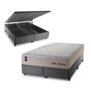 Imagem de Cama Box Baú Roma com Molas Ensacadas 193x203 King House