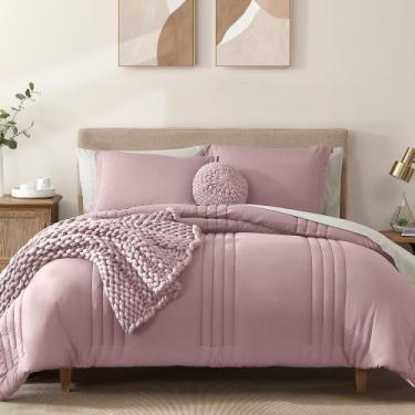 Imagem de Conjunto de edredom Monbix King Size, 7 peças, cama em uma bolsa Zephy