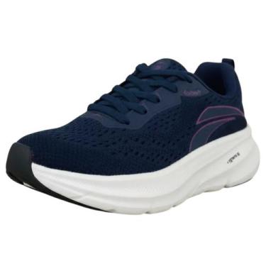 Imagem de Tênis Feminino Confortável Resistente Macio Running Kolosh, Marinho, M