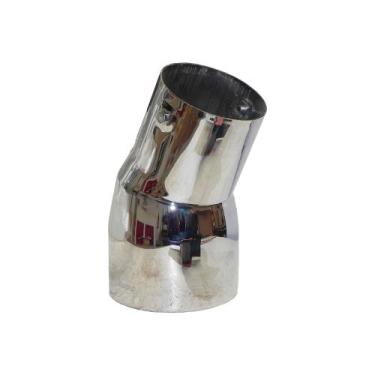 Imagem de Ponteira Escape Cromada   T113 R113 4 Polegadas E MeiaX250MM Curva 919
