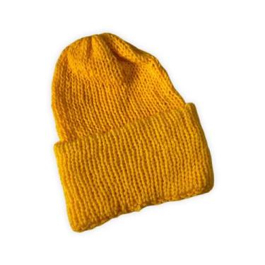 Imagem de Gorro Colorido de Lã Adulto - Pistache Acessórios, Amarelo