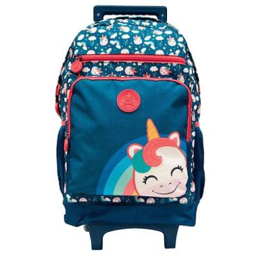 Imagem de Mochila de Rodinha Xeryus 16 Unicórnio 11300, Azul