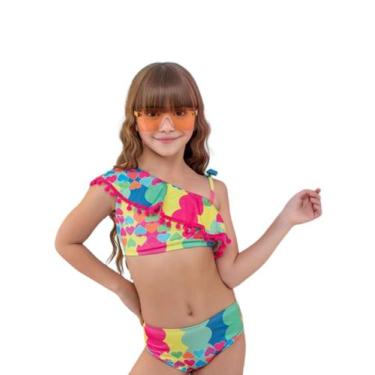 Imagem de Biquine Infantil Feminino Menina Confortável Barato mais Lindo Criança