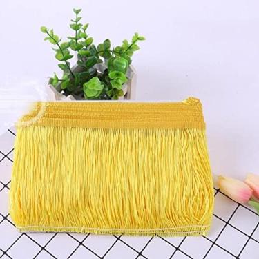 Imagem de peça 15 cm de largura de poliéster borla densa franja aparar rendas saia de dança de palco latino roupas acessórios diy, 9