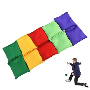Imagem de Sacos de feijão engraçados - Jogando Sacos De Areia Jogo - Arremesso de saco de areia para crianças Brinquedos educativos internos ao ar livre, descompressor de estresse perfeito para jogo em Yew-br