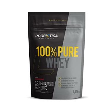 Imagem de Probiótica 100% Pure Whey Refil (1 8Kg) - Morango