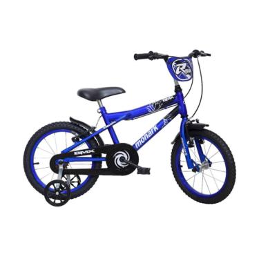 Imagem de Bicicleta BMX R Aro 16 53112-A Monark - Preto com Azul