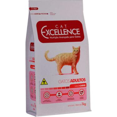 Imagem de Ração Seca Cat Excellence Carne para Gatos Adultos - 1 Kg
