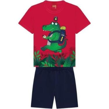 Imagem de Conjunto Infantil Masculino Camiseta + Bermuda Kyly - TAM 1 AO 3-Masculino