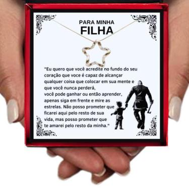 Imagem de Colar Borboleta Presente Aniversário de Pai Viking Para Filha Prata Es
