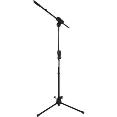 Imagem de Pedestal Suporte Para Microfone Estante Girafa Smmax Preto - IBOX