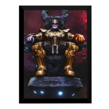 Imagem de Quadro Thanos Marvel Vingadores Arte Poster Moldurado - Fanarte