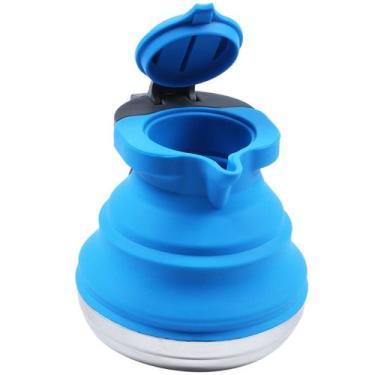 Imagem de Chaleira Elétrica Portátil Dobrável de Silicone - Ideal para Camping, 