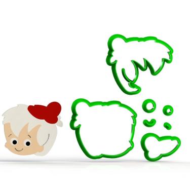 Imagem de Cortador Flintstones - Ban Ban Rosto Modular Tamanho 6 Cm