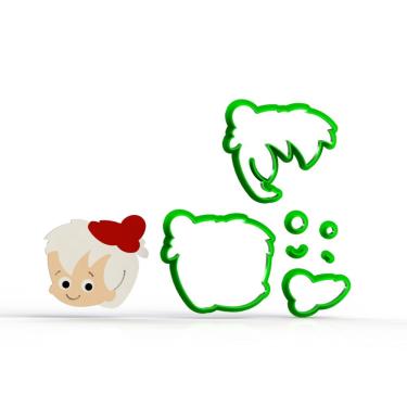 Imagem de Cortador Flintstones - Ban Ban Rosto Modular Tamanho 5 Cm