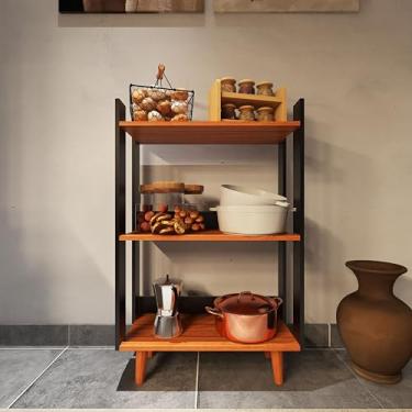 Imagem de Balcão de Cozinha Armário Compacto Movlar - Mod.0704 (Preto/Nature)