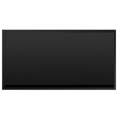 Imagem de Prateleiras de chuveiro retangulares nicho, nicho de chuveiro de parede embutida, prateleira de banheiro, suportes de papel higiênico fosco para sabonete de xampu e descanso para os pés (Preto-A