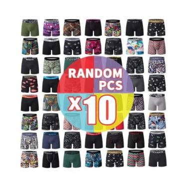 Imagem de Cuecas Boxer Masculinas Longas E Respiráveis, Shorts Casuais Esportivo