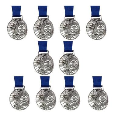 Imagem de Medalha Medasul Honra ao Mérito 35mm Kit C/ 10 Unidades Cor:BronzeTama