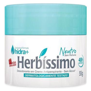 Imagem de Kit Com 2 Desodorante Creme Herbissimo Neutro 55G - Dana