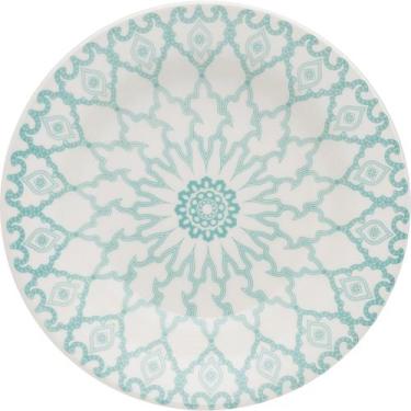 Imagem de Kit 4 Pratos Fundos Donna Mandala Oxford Cerâmica 22cm - Genérico