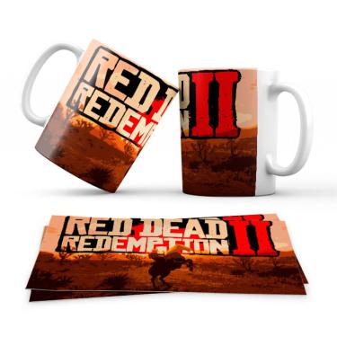 Imagem de Caneca Personalizada Gamer Red Dead Redemption 2