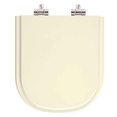 Imagem de Assento Sanitario Poliester Com Amortecedor Vogue Plus Creme Para Bacia Deca
