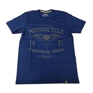 Imagem de Camiseta Moto Caveira Motoqueiro Harley Blusa Adulto Unissex Bo3131 - 