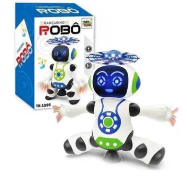 Imagem de Brinquedo Robô Dança Gira 360 Graus Musical Emite Sons Luzes - ToySmar