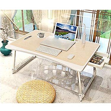 Imagem de Cama Escrivaninha Dormitório de Estudante Dobrável Notebook Computador Mesa Quarto Pessoas Preguiçosas Use Mesas Pequenas (Cor: Preto) (C)